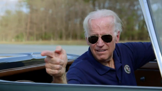 Watch Joe Biden And Colin Powell Do A Tire-Melting Drag Race In Their Corvettes